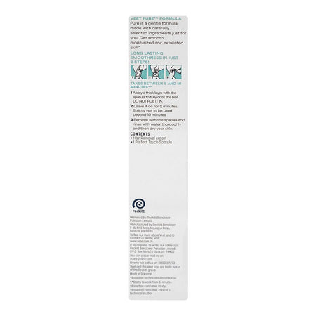 Veet Pure Raspberry & Violet Fragrance Hair Removal Cream, Aloe Vera, For Sensitive Skin, 200g - Image 2