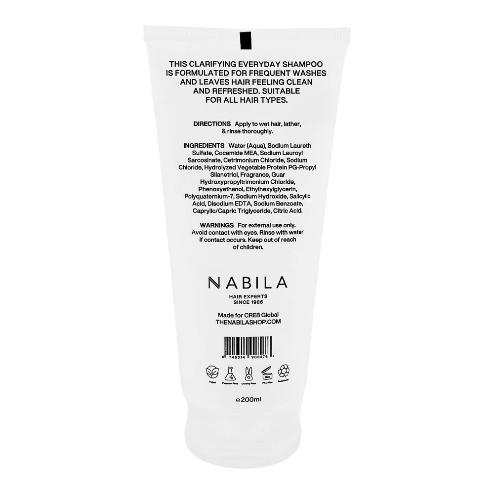 Nabila Hair Experts Daily Use Shampoo, Citric Acid, For All Types Of Hair, 200ml - Image 2