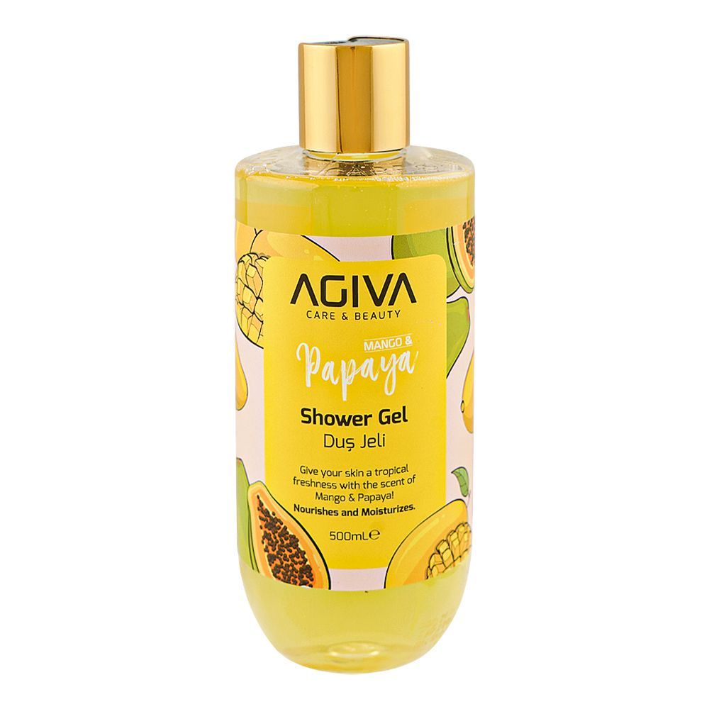 Agiva Care & Beauty Mango & Papaya Shower Gel, 500ml - Main Image