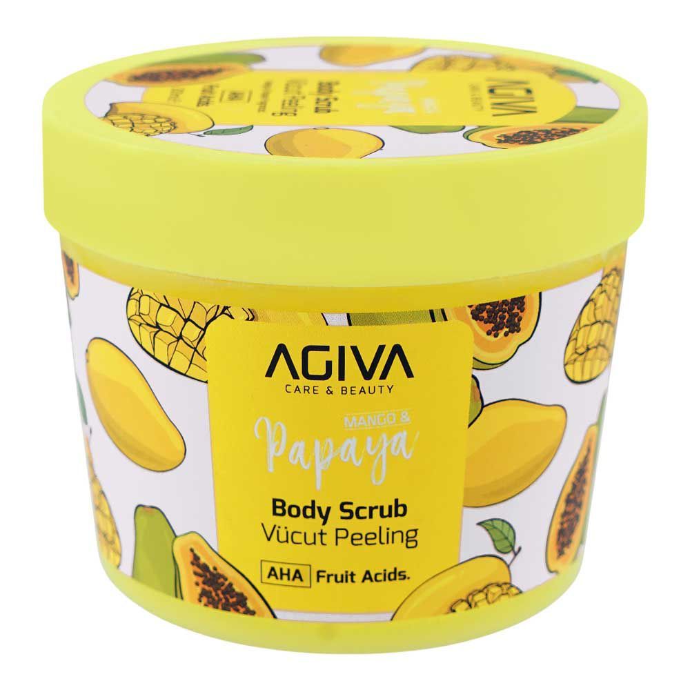 Agiva Care & Beauty Mango & Papaya Body Scrub, AHA Fruit Acid, 300ml - Main Image