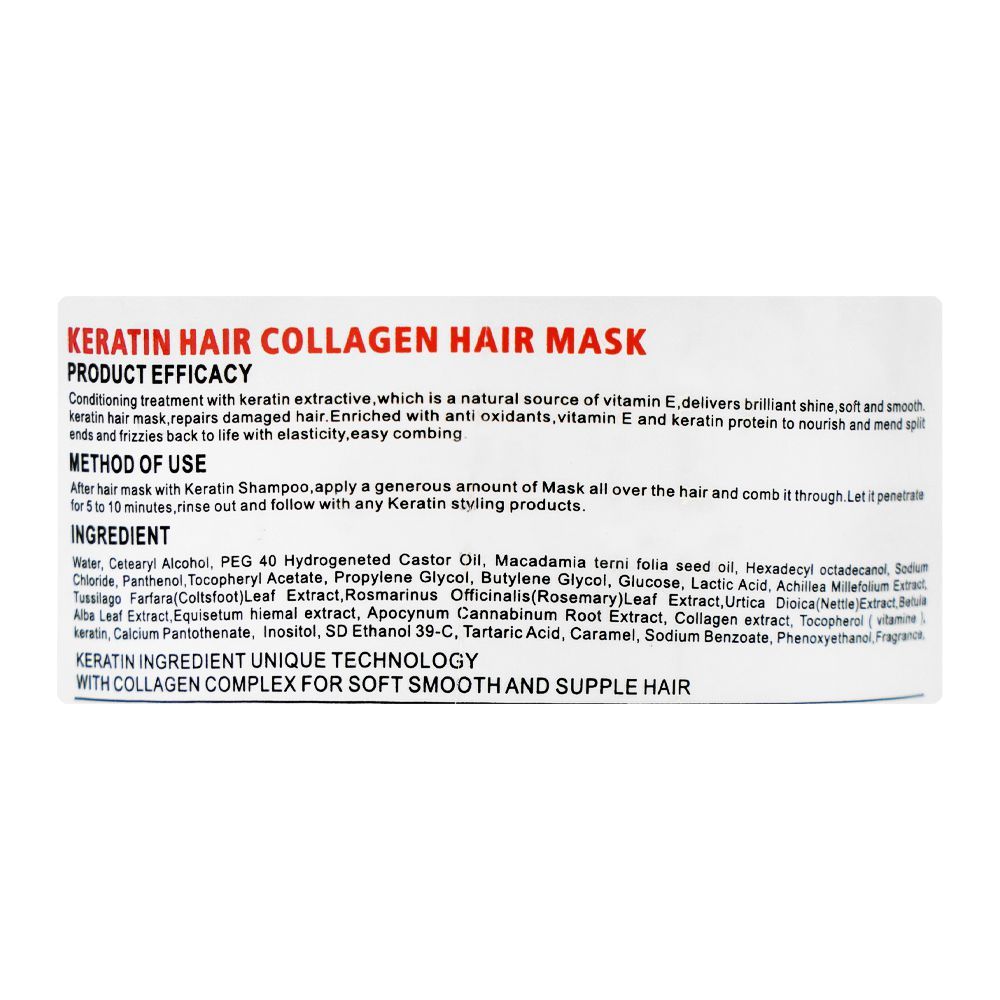 Asiana Pure Keratin Hair Collagen Hair Mask, Paraben & Silicone Free, For Damaged Hair, 500ml - Image 3