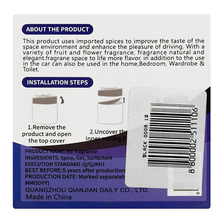 Black Odor Fragrance Spheres, 130g - Image 2