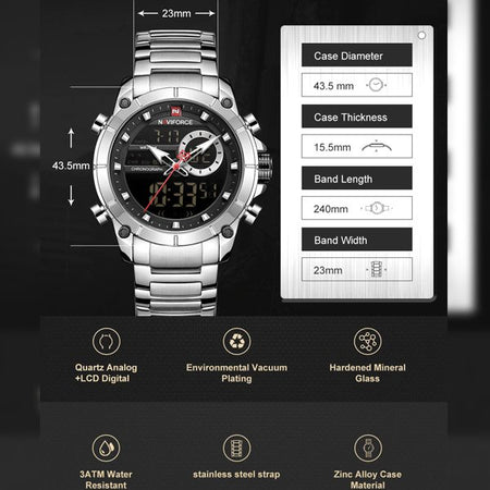 Naviforce NF- 9163 Dual Time Edition image 6