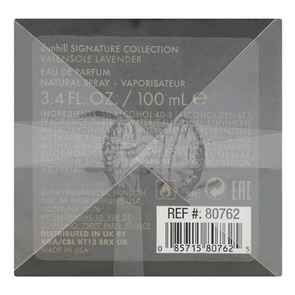 Dunhill Signature Collection Valensole Lavender, Eau De Parfum, For Men & Women, 100ml - Image 3