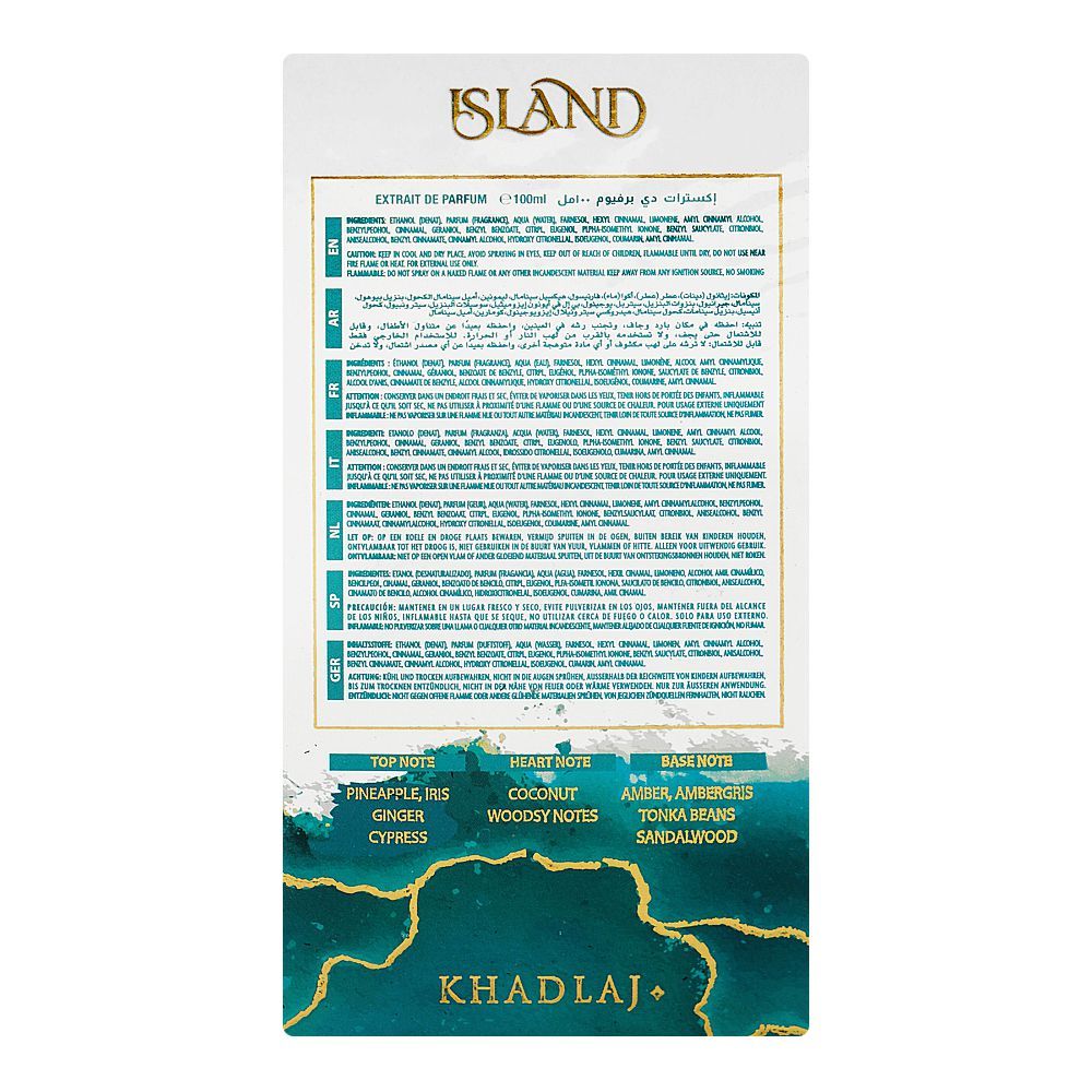 Khadlaj Island, Eau De Parfum, For Men & Women, 100ml - Image 3