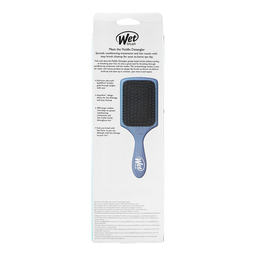Wet Brush Paddle Detangler Hair Brush Trend Color Elemental, Blue, BWR831TCEB - Image 5