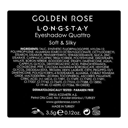 Golden Rose Long Stay Eye Shadow, Paraben Free, Quattro 05, 3.5g - Image 4