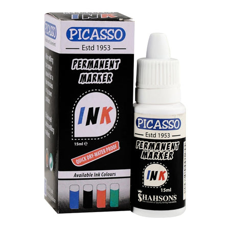Goldfish Picasso Permanent Marker Ink Black, 15ml, P-PMI-BK - Main Image
