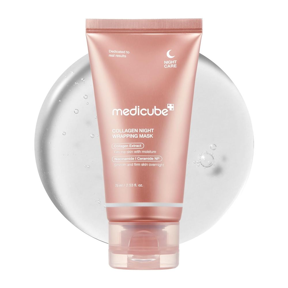 Medicube Collagen Night Wrapping Mask, Niacinamide, Hyaluronic Acid, For All Types Of Skin, 75ml - Image 5