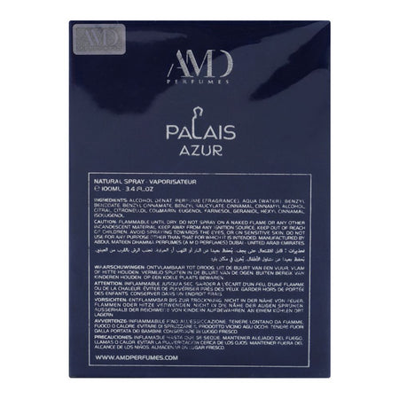 AMD Palais Azur Parfum, For Men & Women, 100ml - Image 3