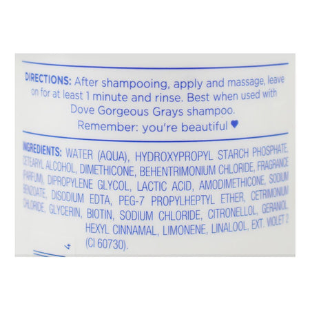 Dove Love Your Silver Gorgeous Grays Ultra-Light Conditioner, Paraben & Mineral Oil Free, For Volume & Radiant Hair, 400ml - Image 3