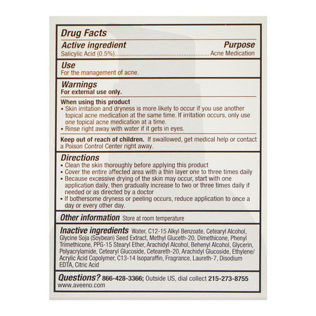 Aveeno Positively Radiant Clear Complexion Daily Moisturizer, Salicylic Acid, For Radiant Skin, 118ml - Image 3