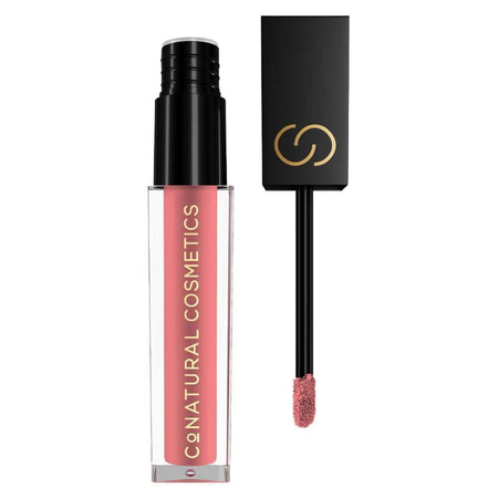 CoNatural Cosmetics Long Stay Liquid Matte Lipstick, Pressed Rose LI100, 6.3ml - Main Image