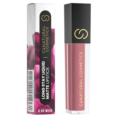 CoNatural Cosmetics Long Stay Liquid Matte Lipstick, Mellow Rose LI088, 6.3ml - Image 4