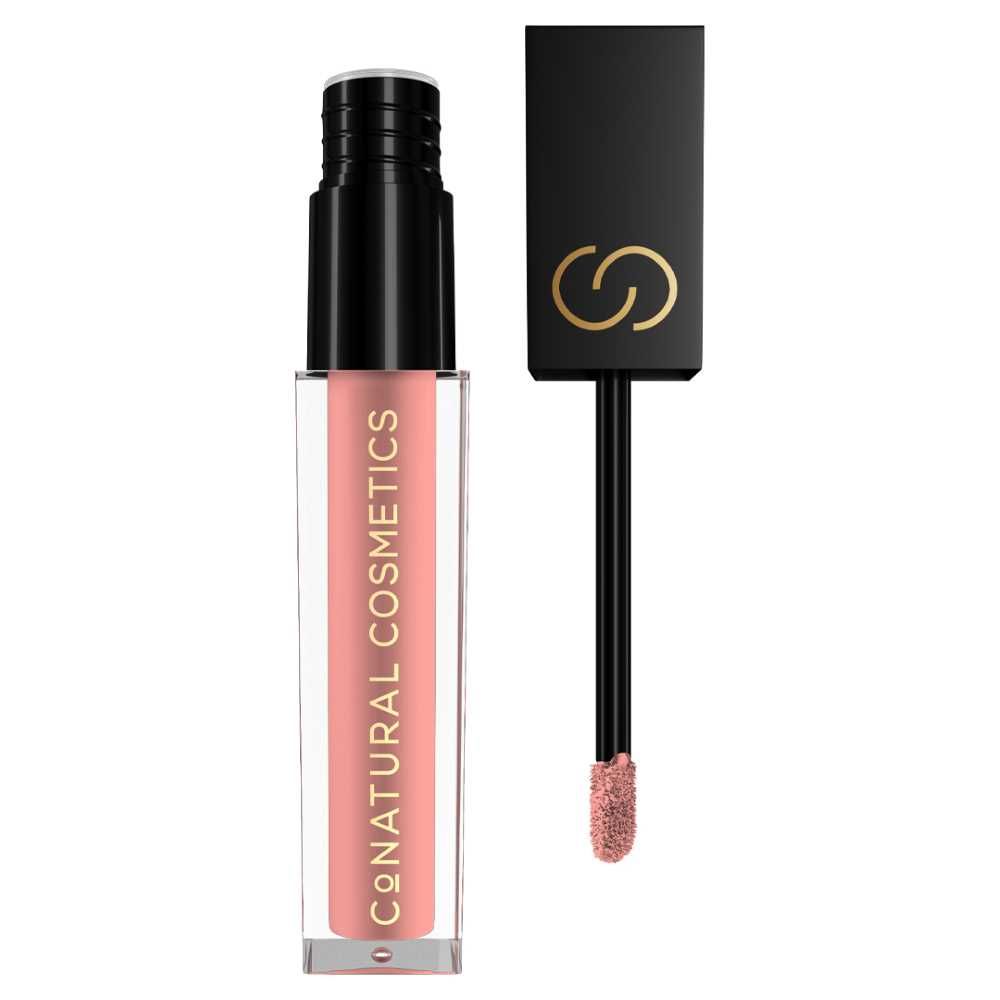 CoNatural Cosmetics Long Stay Liquid Matte Lipstick, Peach Sorbet LI109, 6.3ml - Main Image