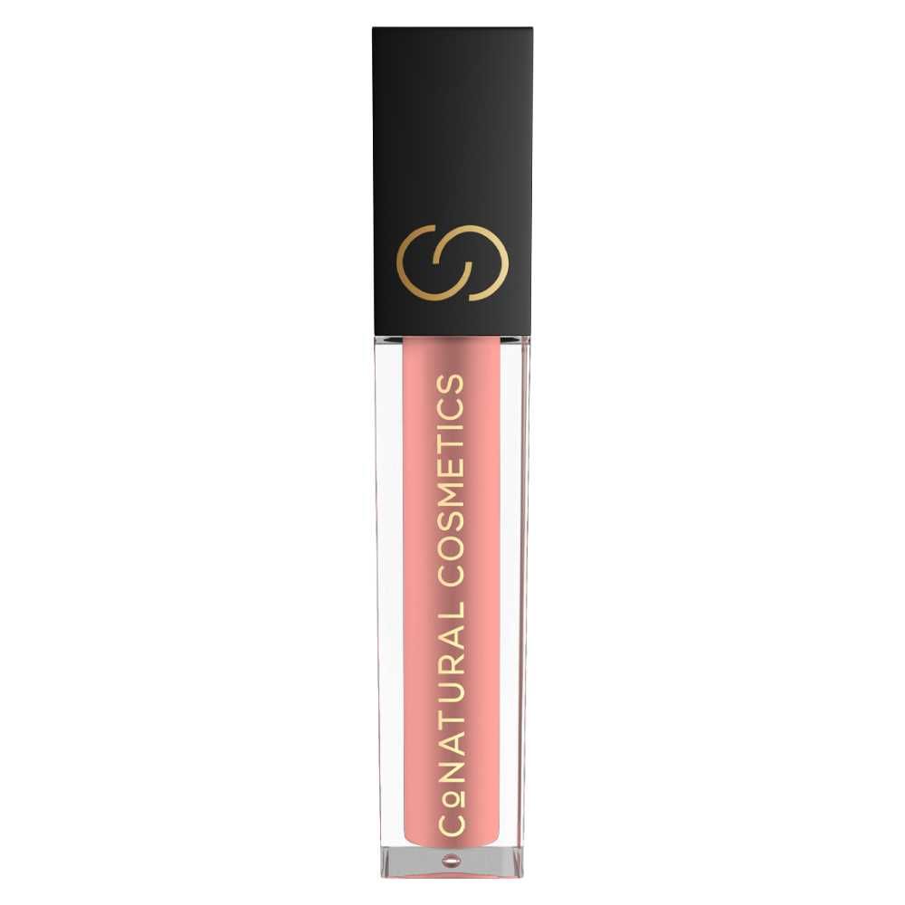 CoNatural Cosmetics Long Stay Liquid Matte Lipstick, Peach Sorbet LI109, 6.3ml - Image 6