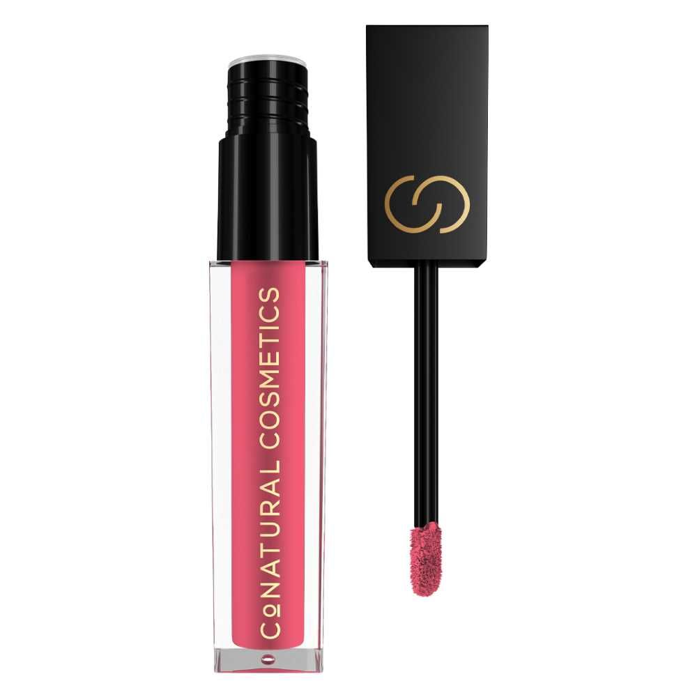CoNatural Cosmetics Long Stay Liquid Matte Lipstick, Warm Rose LI057, 6.3ml - Main Image