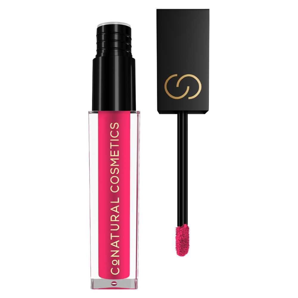 CoNatural Cosmetics Long Stay Liquid Matte Lipstick, Flaming Pink LI094, 6.3ml - Main Image