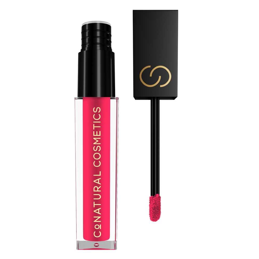 CoNatural Cosmetics Long Stay Liquid Matte Lipstick, Crimson Rose LI066, 6.3ml - Main Image