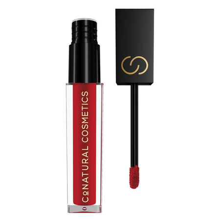 CoNatural Cosmetics Long Stay Liquid Matte Lipstick, Deep Red LI081, 6.3ml - Main Image
