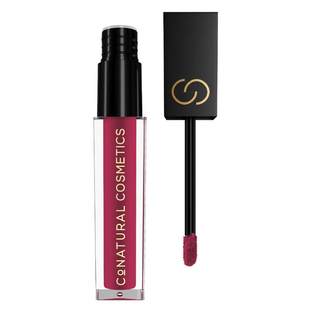 CoNatural Cosmetics Long Stay Liquid Matte Lipstick, RoseWood Pink LI084, 6.3ml - Main Image