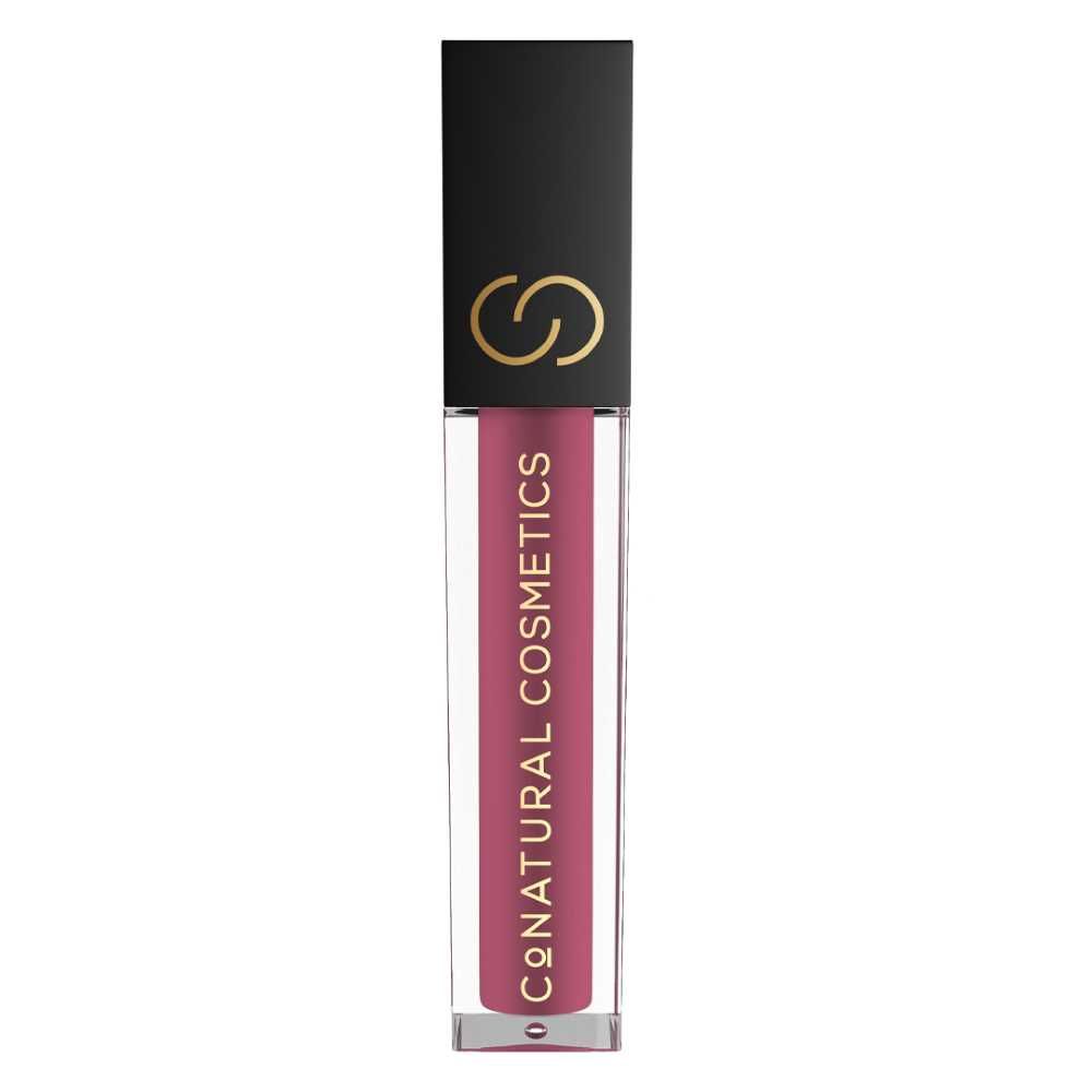 CoNatural Cosmetics Long Stay Liquid Matte Lipstick, Rosy Muave LI054, 6.3ml - Image 6