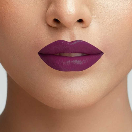 CoNatural Cosmetics Long Stay Liquid Matte Lipstick, Very Plum LI078, 6.3ml - Image 5