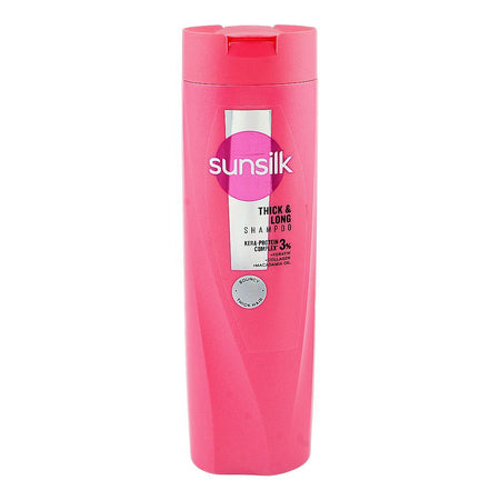 Sunsilk Thick & Long Kera-Protein Complex 3% Shampoo, Keratin, Collagen & Macadamia Oil, For Bouncy & Thick Hair, 360ml - Image 3