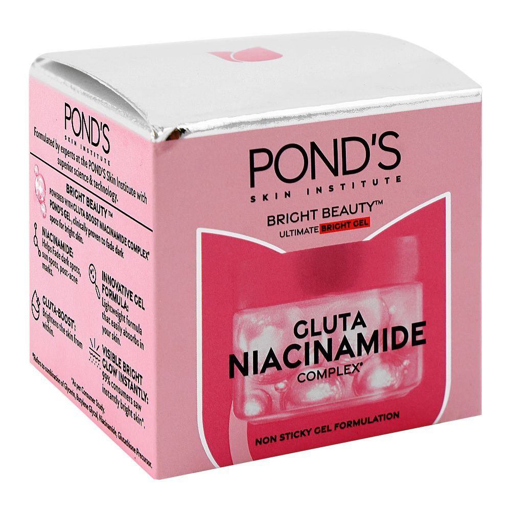 Pond's Bright Beauty Complex Ultimate Bright Gel, Glutathione, Niacinamide & Glycerin, For All Types Of Skin, 50g - Image 2