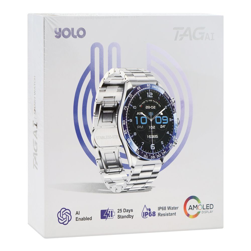 Yolo Tag AI 1.43 inches Super AMOLED Display, BT Calling, IP68 Water Resistant, AI Enabled - Image 2