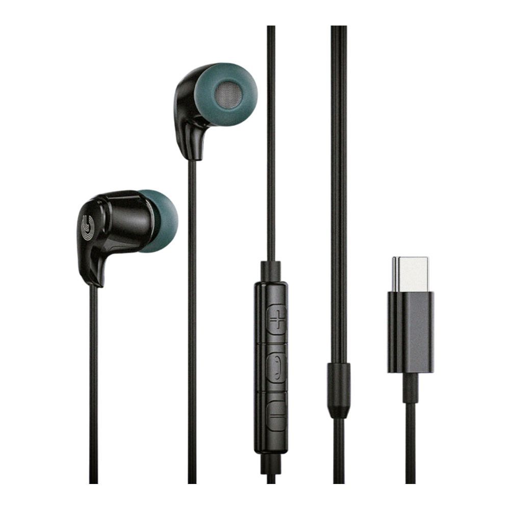 Yolo Tune Premium Stereo Type-C Wired Earphone, Black, Y-14 - Image 3