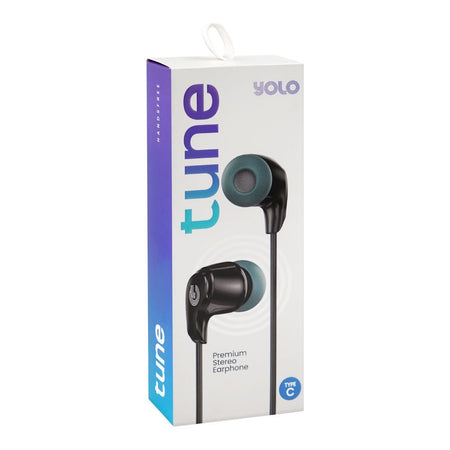 Yolo Tune Premium Stereo Type-C Wired Earphone, Black, Y-14 - Image 4