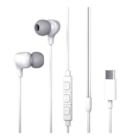 Yolo Tune Premium Stereo Type-C Wired Earphone, White, Y-14 - Image 3