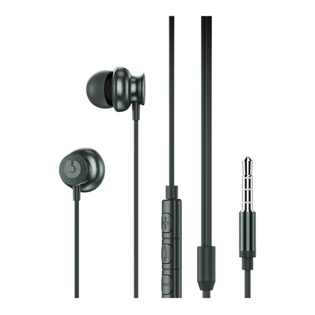 Yolo Tune Premium Stereo Wired Earphone, Dark Green-Aux, Y-15 - Image 3
