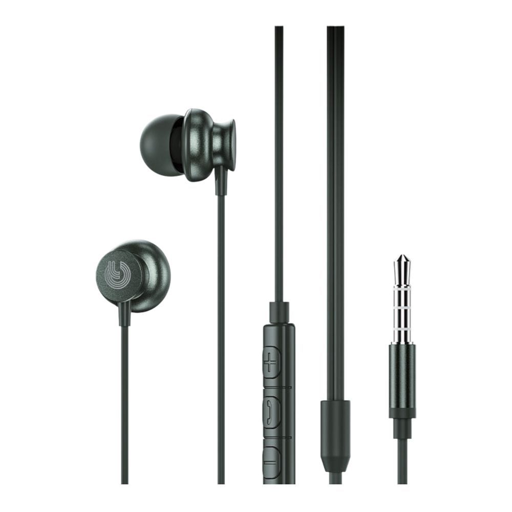 Yolo Tune Premium Stereo Wired Earphone, Dark Green-Aux, Y-15 - Image 3