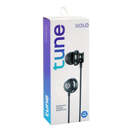 Yolo Tune Premium Stereo Wired Earphone, Dark Green-Aux, Y-15 - Image 4
