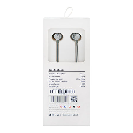 Yolo Tune Premium Stereo Wired Earphone, Dark Green-Aux, Y-15 - Image 5