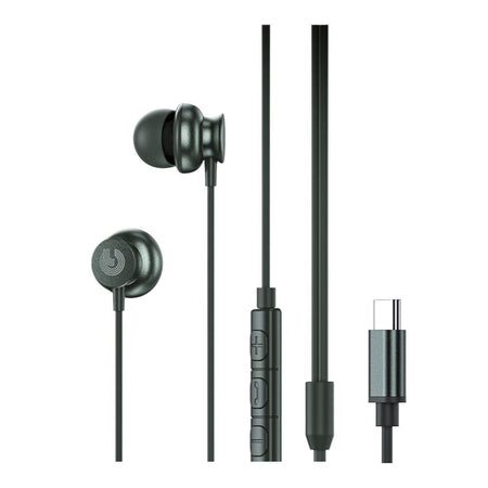 Yolo Tune Premium Stereo Type-C Wired Earphone, Dark Green, Y-15 - Image 3
