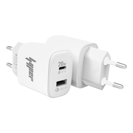 Yolo Hyper Volt Series 20W PD & QC Type-C & USB-A Port Fast Charger With Cable, White, Y-203 - Image 2