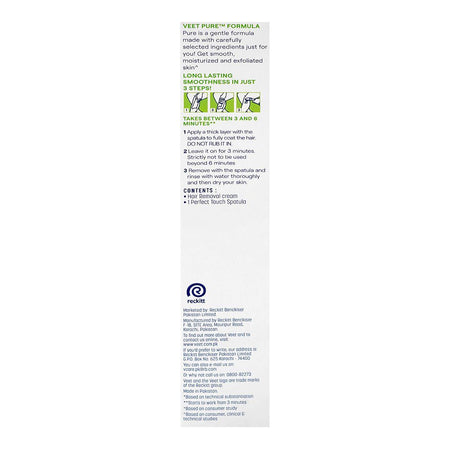 Veet Pure Rose & Freesia Fragrance Hair Removal Cream, Aloe Vera, For Dry Skin, 200g - Image 2