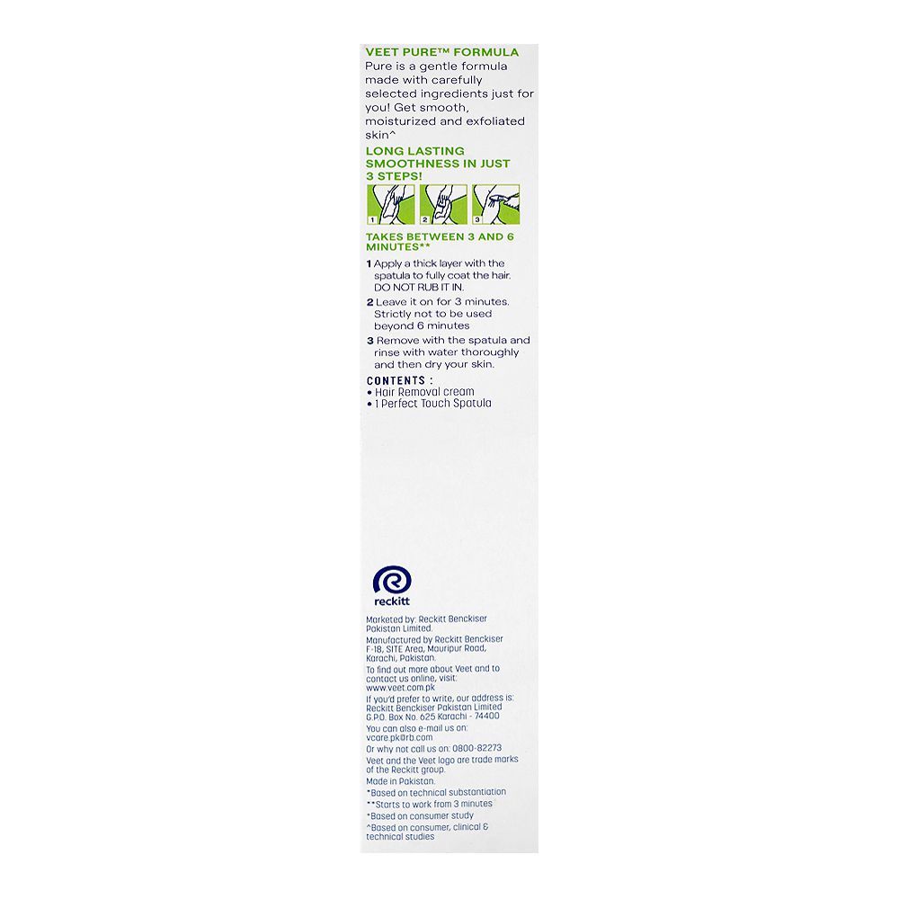 Veet Pure Rose & Freesia Fragrance Hair Removal Cream, Aloe Vera, For Dry Skin, 200g - Image 2