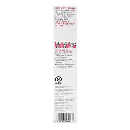 Veet Pure Rose & Freesia Fragrance Hair Removal Cream, Aloe Vera, For Normal Skin, 63g - Image 3