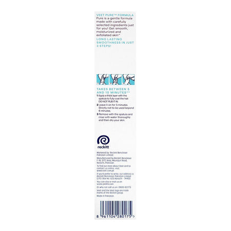 Veet Pure Raspberry & Violet Fragrance Hair Removal Cream, Aloe Vera, For Sensitive Skin, 63g - Image 3