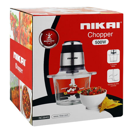 Nikai Chopper, 500W, 220-240V, 3 Liters Bowl, NC394G - Image 2