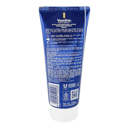 Vaseline Healthy Bright Gluta-Hya Overnight Radiance Repair Serum Burst Lotion, Glutaglow & Hyaluron, For Rough & Dry Skin, 200ml - Image 3