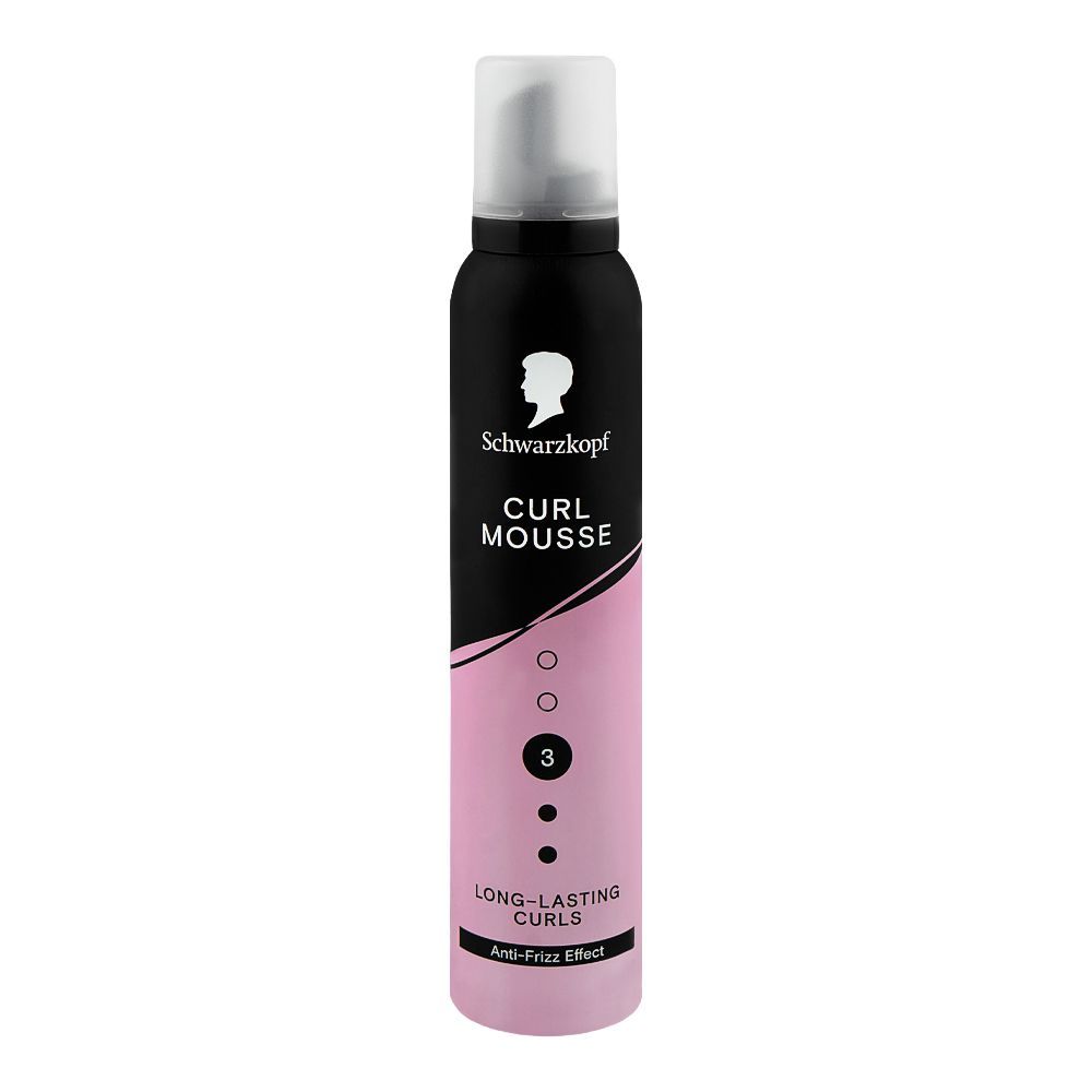 Schwarzkopf Curl Mousse Long-Lasting Curls, 3, Vegan, Silicon Free, For Frizzy Hair, 200ml - Main Image