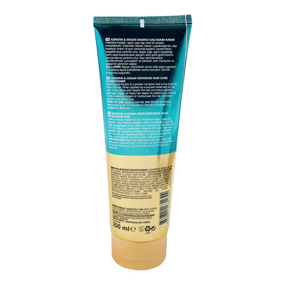 Bioxcin Keratin & Argan Conditioner, Paraben Free, For All Types Of Hair, 250ml - Image 2