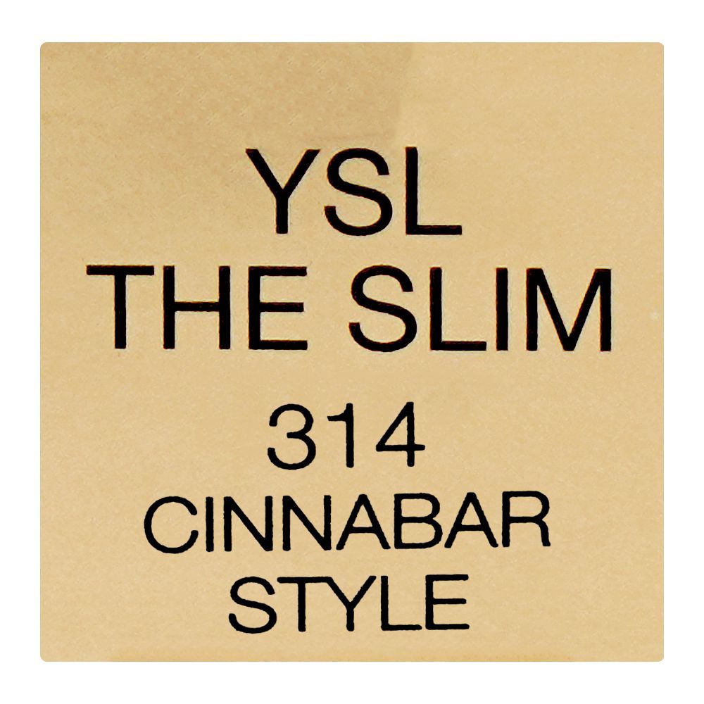 Yves Saint Laurent The Slim Couture Matte Lipstick, 314 Cinnabar Style, 2.2g - Image 6