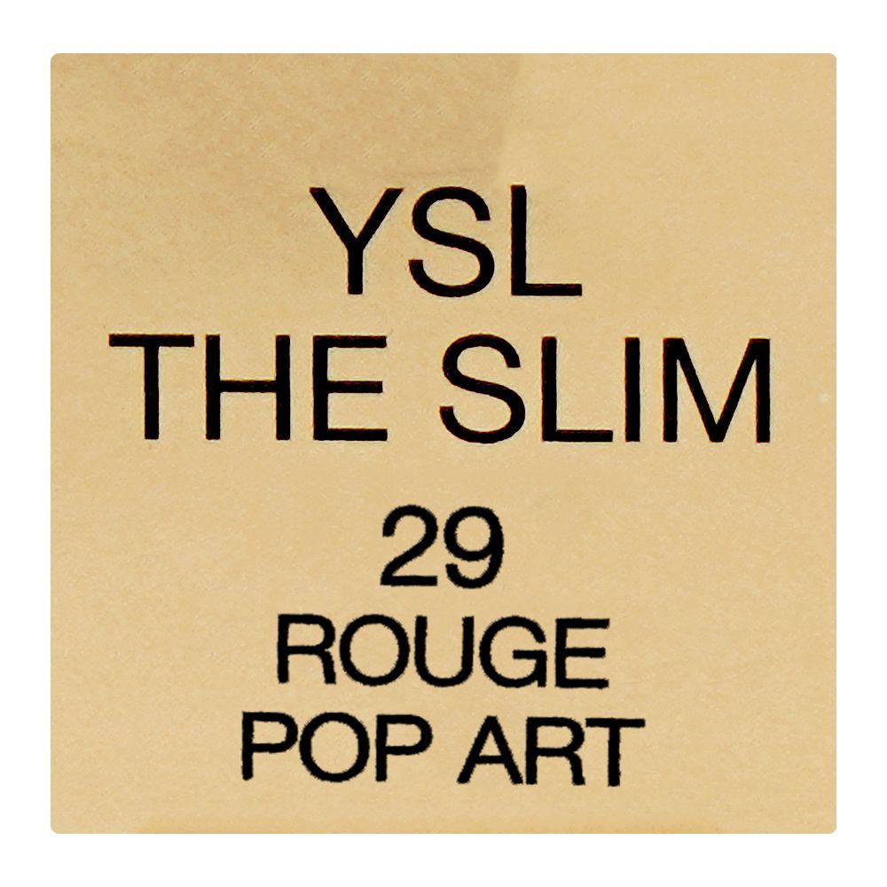 Yves Saint Laurent The Slim Couture Matte Lipstick, 29 Rouge Pop Art, 2.2g - Image 6