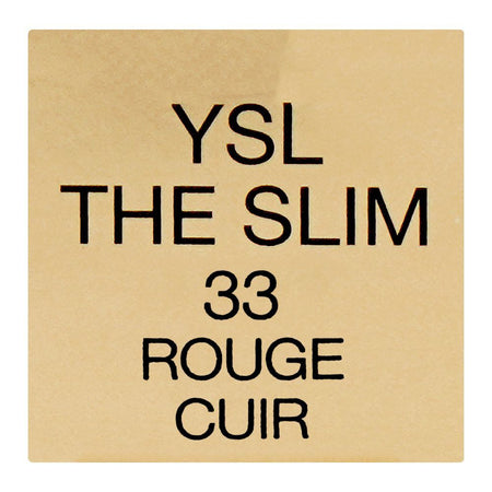 Yves Saint Laurent The Slim Couture Matte Lipstick, 33 Rouge Cuir, 2.2g - Image 6